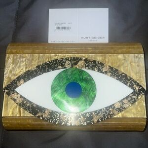Kurt Geiger evil eye clutch NWT